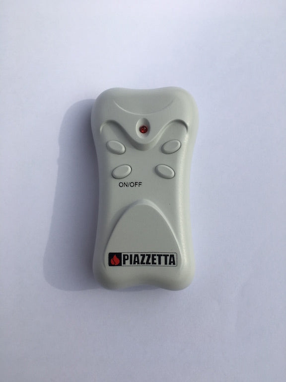 Telecomando Piazzetta multifuoco a 1 tasto, accessori e ricambi per riscaldamento, con pulsante e display.