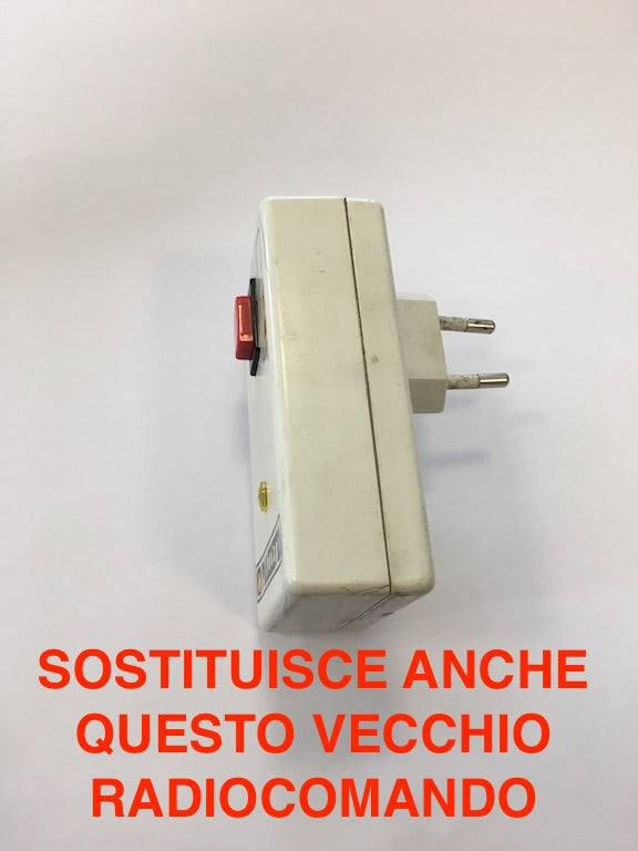 Telecomando Piazzetta multifuoco a 1 tasto, accessori e ricambi per stufe e caminetti Piazzetta, con pulsante singolo.