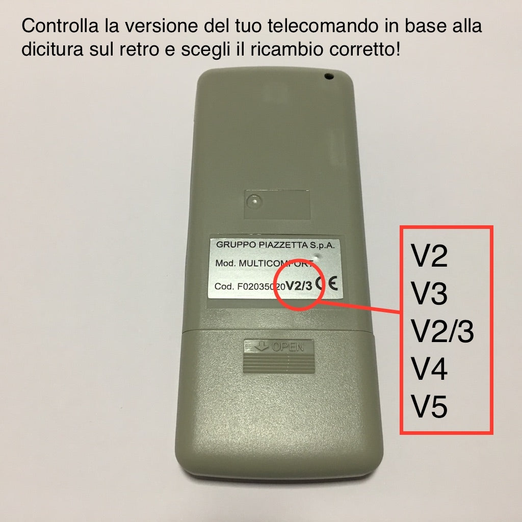 Telecomando LCD Piazzetta per stufe a pellet, accessori e ricambi, con display digitale e pulsanti di controllo.