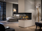 Caminetto a gas Piazzetta Bellfires Room Divider Medium 3, design moderno e elegante per ambienti domestici.