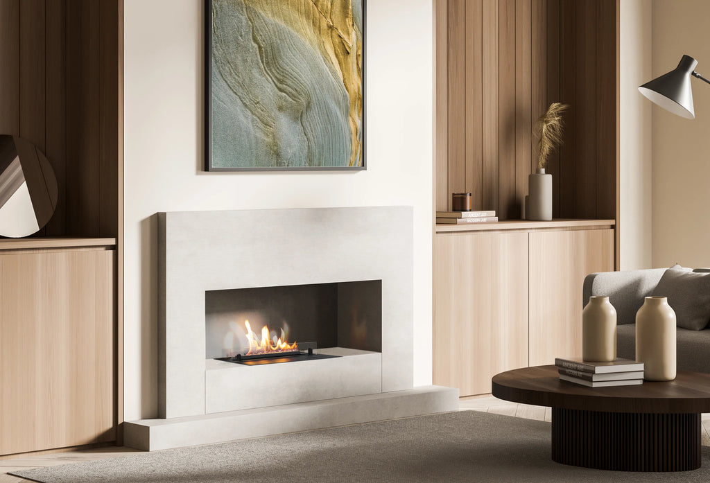 Bruciatore a bioetanolo Planika Senso Burner con design moderno e elegante, ideale per riscaldare e decorare gli ambienti interni.