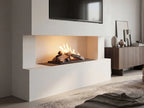 Bruciatore a bioetanolo Planika FLOGS Burner, design elegante e moderno con fiamma visibile, ideale per ambienti raffinati.