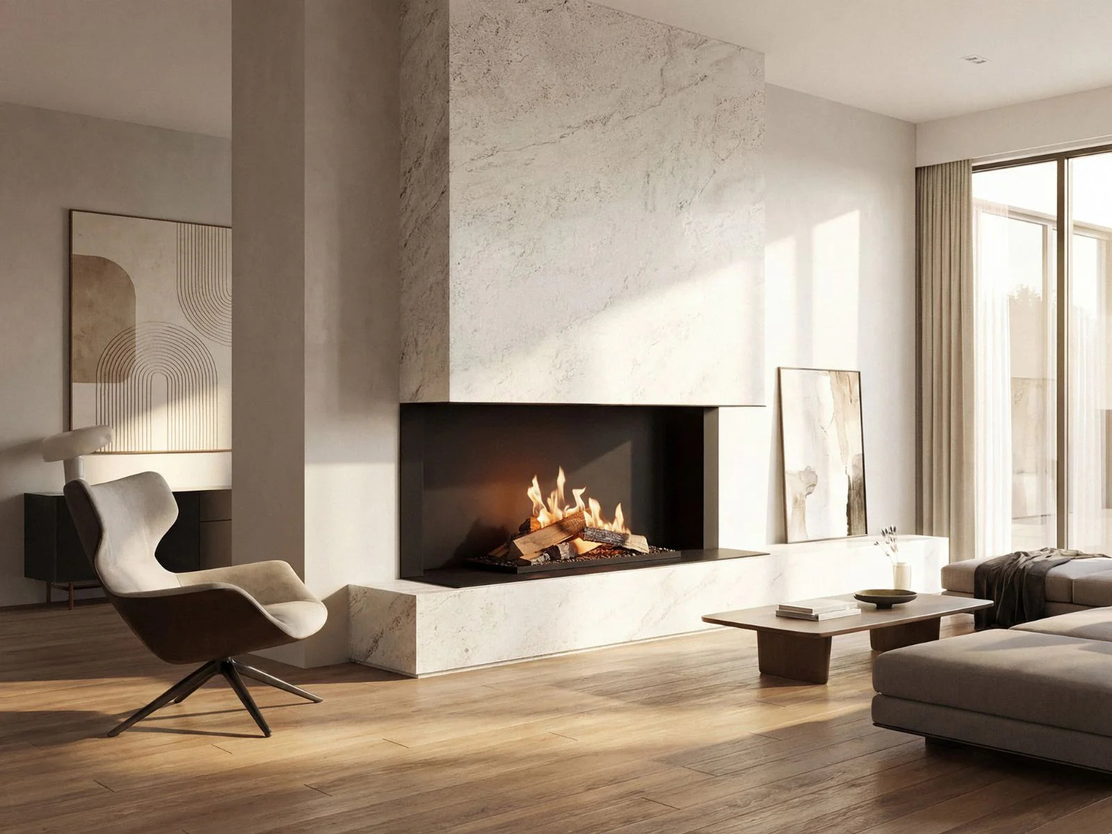 Bruciatore a bioetanolo Planika FLOGS Burner, modello 790, con design elegante e superficie in acciaio inox.