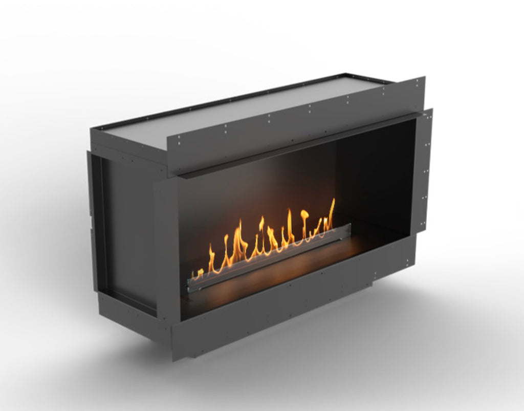 Camino a bioetanolo Planika Forma con FLA4, design moderno e frontale, bruciatore da 590 ml, elegante e funzionale.