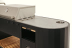 Cucina da esterno Planika OVO GL con barbecue integrato, ideale per cene all'aperto e grigliate all'aperto.