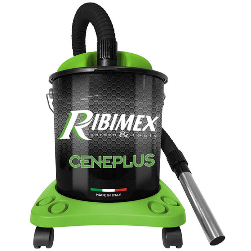 Aspiracenere Ribitech Ceneplus, accessori e ricambi per aspiracenere, con dettagli e componenti visibili.