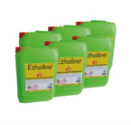 Bioetanolo liquido Ethaline di Tecno Air System in tanica da 60 litri, ideale per riscaldamento e uso decorativo.