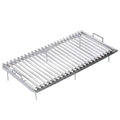 Griglia a V piccola Vulcano Fire, accessorio per barbecue, in acciaio resistente, ideale per cucinare carne e verdure.