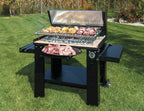 Barbecue a legna Vulcano Fire Serie Q Grande senza griglia o mensole, in acciaio robusto per cotture all'aperto.
